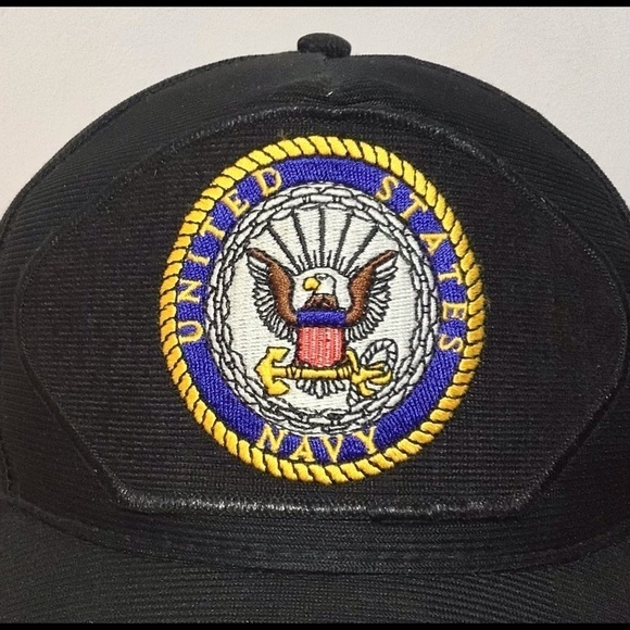 VINTAGE United States Navy Patch Snapback Hat Cap - Picture 2 of 7